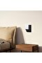 Black Metal Sconce with Tufts E27 Wall Lighting 10X19X23 cm Bedroom - 3