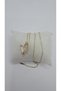 Stainless Steel Gold White Dragonfly Zircon Stone Necklace - 5