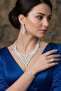 Silver Color Stone 4-Piece Evening Dress Set