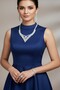 Silver Color Stone 4-Piece Evening Dress Set - 2