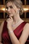 Silver Color Stone 4-Piece Evening Dress Set