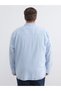 Ozmarka New Season Large Size Linen Blend Men's Shirt - 8