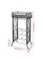 Wine Rack with Glass Holder for 9 Bottles Metal - 3