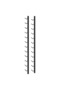 Wall Mounted Wine Racks for 12 Bottles 2 pcs Black Iron - 2