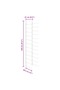 Wall-mounted Wine Rack for 36 Bottles Black Iron - 8