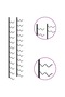 Wall-mounted Wine Racks for 48 Bottles 2 pcs Black Iron - 7