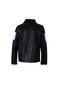 Segmented Black Men's Leather Jacket 931 - 3