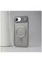Apple iPhone 17 Air Compatible Case M-Safe Vault Silicone Case (with Metal Frame) Gray