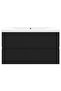 Sink Cabinet with Built-in Basin Black Engineered Wood - 5