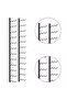 Wall-mounted Wine Rack for 36 Bottles Black Iron - 7