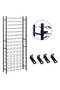 Wine Rack for 96 Bottles Black Iron - 4