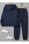 Child Hooded Tracksuit Set Bottom Top Set - 3