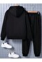 Child Hooded Tracksuit Set Bottom Top Set - 2
