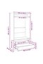 Wardrobe White 100x50x200 cm Engineered Wood - 6