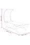 Outdoor Lounge Bed with Canopy 100x200x126cm Solid Bent Wood Anthracite - 3