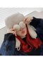 Faux fur earmuffs with pom pom pilot hat - 2