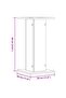 Plant Stands 2 pcs White 30x30x60 cm Engineered Wood - 3