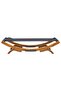 Outdoor Lounge Bed 100x188.5x44 cm Solid Bent Wood Anthracite - 2