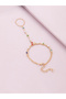 Multi-Stone Hand Chain Ring Bracelet - 3