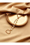 Faux Pearl Decor Hand Chain Ring Bracelets - 4