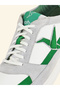 White Lace Up Logo Detail Sports Sneakers - 5