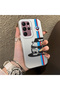 Samsung Galaxy S22 Ultra Compatible Silicone Edge Hard Back Anti-Fall Phone Case Bmw Patterned