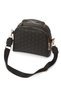 Women's Patterned Shoulder Bag Handbag Black with Gold Detail - 2