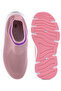 Women Contrast Cuff Kids Active Knitted Pink Sneakers - 5