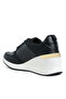 Women Chunky Wedge Heel Sneaker in Black - 3