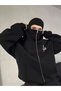 Snow Masked Ninja Unisex Sweatshirt Cardigan 2Strands Thick Fleece