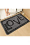 Natural Non-Slip Base Bath Mat Long-Lasting Soft Textured Water Absorbent Washable Letter Mat Love 6 - 3