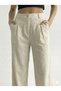 Women's Summer Thin Fabric Relaxed Fit Regular Fit Wide Leg Pockets Straight Linen P Palazzo Pants 2513 - 2