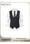 Men's Suit Vest, Slim Fit Business Formal Waistcoat, Casual V-neck Button Down Dress Vests, Four But - 3