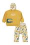 Animals Printed 6-18 Months Set - Mustard 6-9 Months
