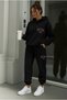 New York the Empire States Printed Unisex Women/Men K Hooded Oversized Bottom/Top Tracksuit Set