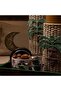 Beige Palm Pattern Coffee Cups Set - 7