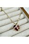 Gold Color Chain Shiny Heart Motif Steel Necklace - 3