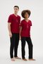 Valentine's Day New Season Concept Women's and Men's 2-Piece Pajama Set Special for Couples - 7