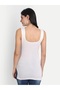 Women's Regular Fit Sleeveless Cotton Camisole Pack of 3, 2 White and 1 Beige Color - 3