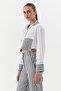 Poplin Striped Denim Shirt White / Black - 3