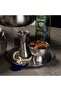 Silver Stainless Steel Serving Bowl and Plate Set of 2 from Tila - 8