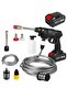 48V Cordless Portable Washer Electric High Pressure Cleaner Machine 200W 30 Bar Lithium Handheld Car Cleaning Device With Foam Generator Nozzle Water Pump