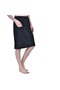 Women's Cotton Knee Length Skirt - Black (Pack of 2) - 4