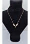 Stainless Steel Gold Color Phoenix Zircon Stone Pendant - 2