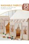 Kids Tent with Basic Mat Large Kids Playhouse Indoor with Star Light - 2