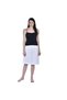 Women's Cotton Knee Length Skirt - White (Pack of 1) - 5