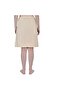 Women's Cotton Knee Length Skirt - White & Beige (Pack of 2) - 6