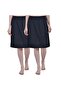 Women's Cotton Knee Length Skirt - Black (Pack of 2)