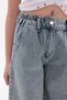 Girl's Palazzo Fit Elastic Waist 100% Cotton Denim Jeans - 5