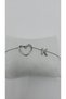 Stainless Steel Silver Color Heart Detailed Letter Bracelet – Letter K - 4